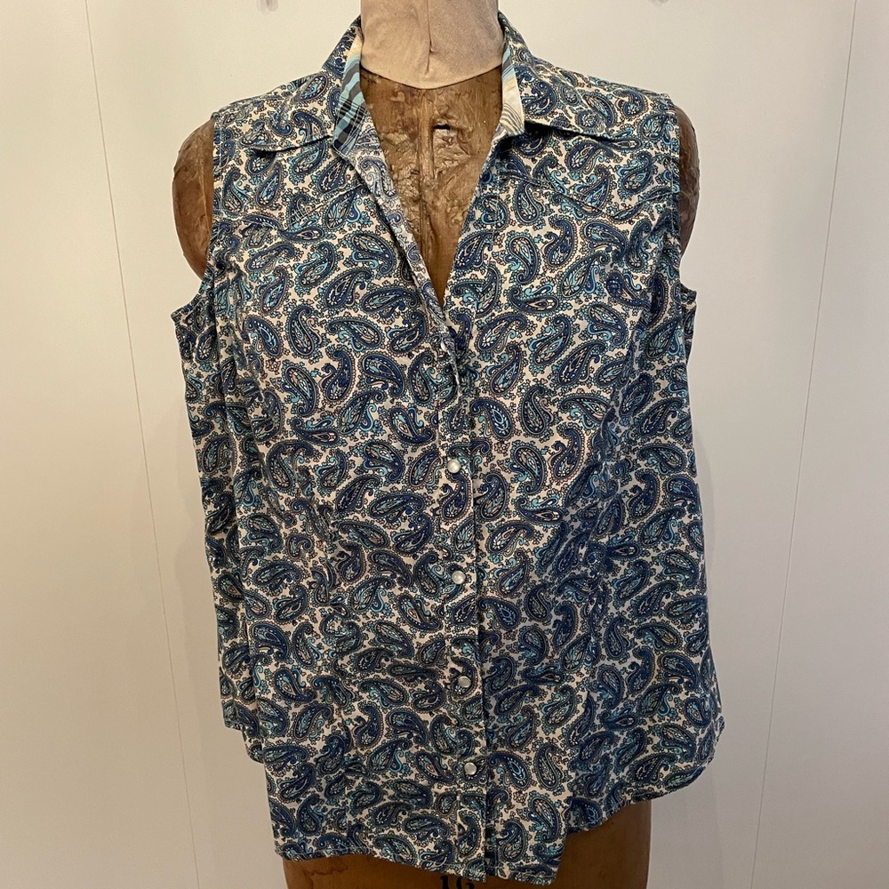 Women’s Plus Size Roper Pearl Snap Western Shirt